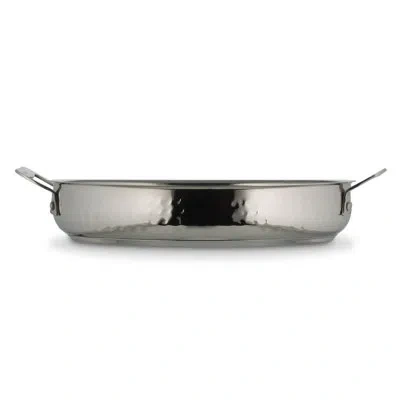 Bon Chef Cucina 2.5 Qt. Steel Oval Au Gratin Dish In Silver