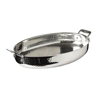 Bon Chef Cucina Oval Au Gratin Dish Set In Silver