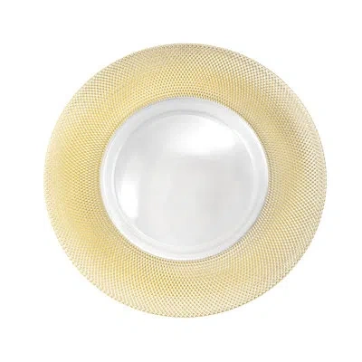Bon Chef Diamond Rim 13" Charger In Gold