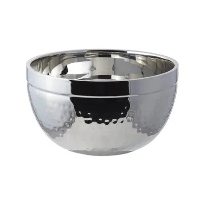 Bon Chef Double Wall 160 Fl Oz. Serving Bowl In Silver