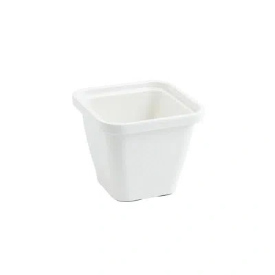 Bon Chef Dynasty Square Melamine 20 Oz. Dessert Bowl In Ivory