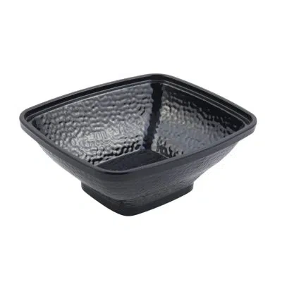 Bon Chef Dynasty Square Melamine 64 Fl Oz. Serving Bowl In Black