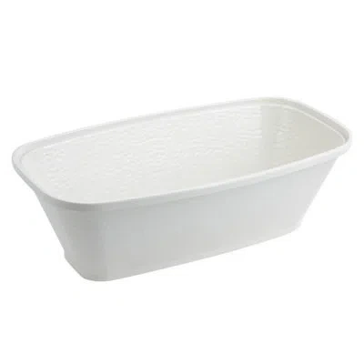 Bon Chef Dynasty Square Melamine Serving Bowl In Ivory