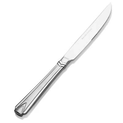 Bon Chef Gothic 12 Piece Steak Knife Set In Silver