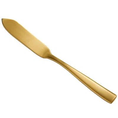 Bon Chef Manhattan 18/10 Stainless Steel Butter Knife In Gold Matte