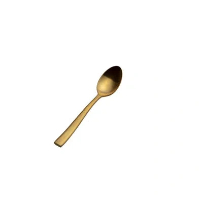 Bon Chef Manhattan 18/10 Stainless Steel Teaspoon In Gold Matte