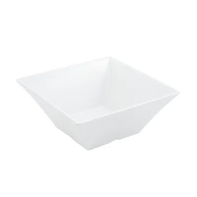 Bon Chef Melamine 96 Oz. Square Serving Bowl In White