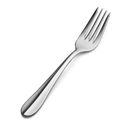 Bon Chef Monroe Stainless Steel Salad / Dessert Fork In Silver
