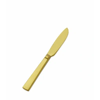Bon Chef Roman 18/10 Stainless Steel Dessert Knife In Gold Matte