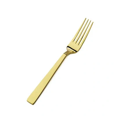 Bon Chef Roman 18/10 Stainless Steel Dinner Fork In Gold