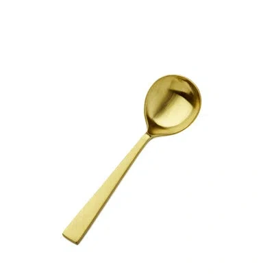 Bon Chef Roman 18/10 Stainless Steel Soup Spoon In Gold Matte