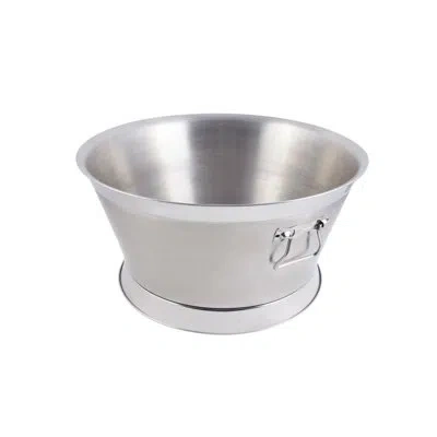 Bon Chef Round Double Wall Stainless Steel Beverage Tub In Silver