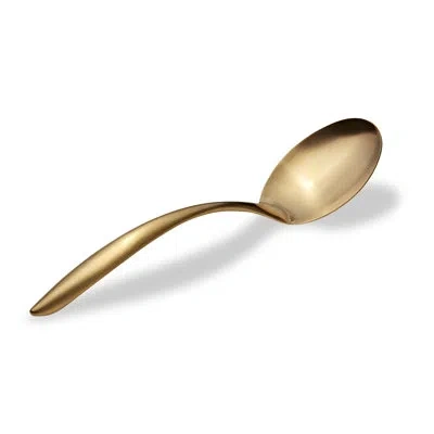 Bon Chef Serving Spoon In Gold Matte