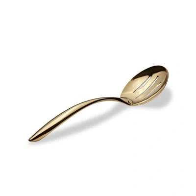 Bon Chef Slotted Serving Spoon In Gold