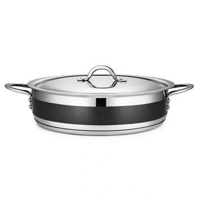 Bon Chef Stainless Steel Saucepan With Lid In Black