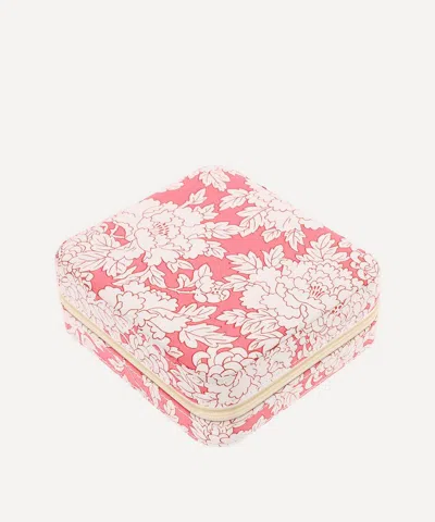 Bon Dep Costume Tana Lawn Cotton Octagon Jewellery Box In Pink