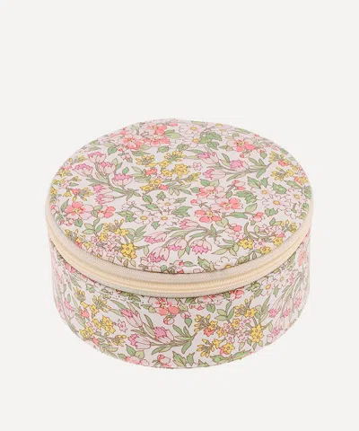 Bon Dep Nazanin Tana Lawn Cotton Round Jewellery Box In Multi