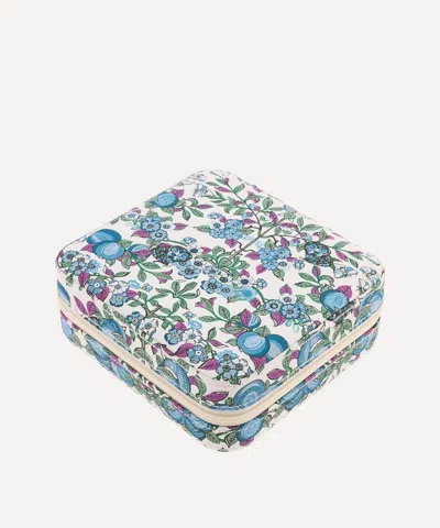 Bon Dep Orchard Tana Lawn Cotton Octagon Jewellery Box In Multi
