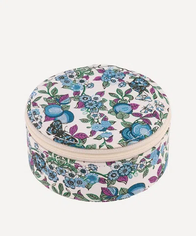 Bon Dep Orchard Tana Lawn Cotton Round Jewellery Box In Multi