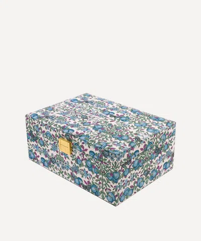 Bon Dep Orchard Tana Lawn Cotton Square Jewellery Box In Multi