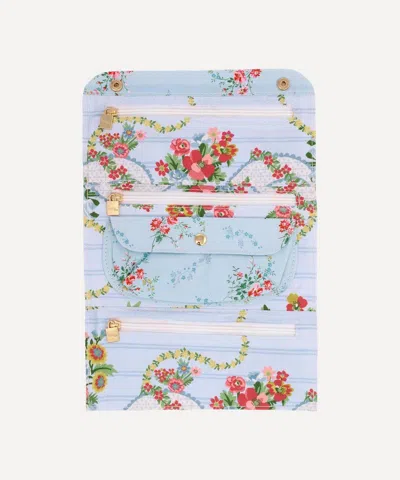 Bon Dep Ribbon Cascade Tana Lawn Cotton Jewellery Roll In Multi