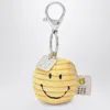 Bon Ton Toys Smiley Velvet Keychain Yellow In Yellow