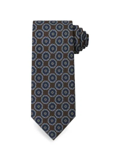 Bona Furtuna Geometric-print Tie In Black