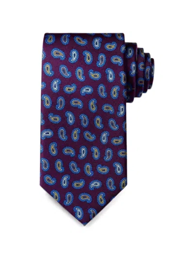 Bona Furtuna Paisley-print Silk Tie In Blue