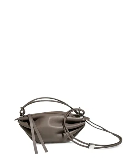 Bonastre Bon-bon Cords Crossbody Bag In Grey