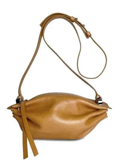 Bonastre Bon-bon Shiny Shoulder Bag In Brown