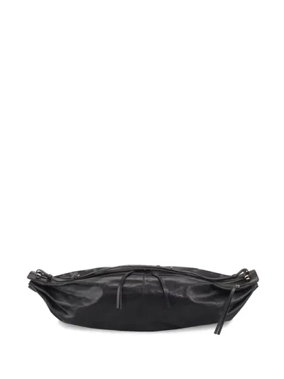 Bonastre Bon-bon Cords Leather Shoulder Bag In Black