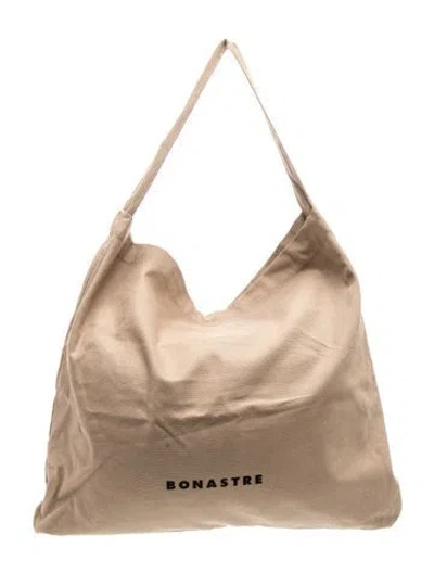 Pre-owned Bonastre Canvas Shoulder Bag In Neutrals