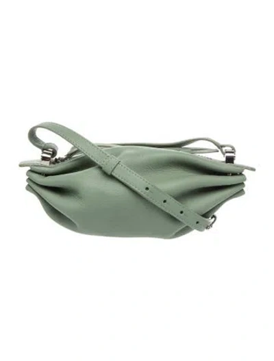 Pre-owned Bonastre Leather Crossbody Bag In Green
