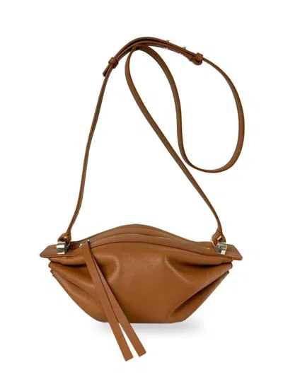 Bonastre Men's Bon-bon Leather Crossbody Bag In Brown