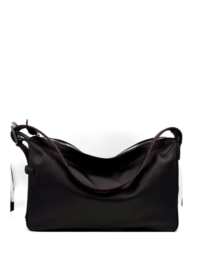 Bonastre Rider M Elche Braided-strap Shoulder Bag In Black