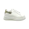Bonavi Women's Leros Comfort Sneaker In Gold/white In White