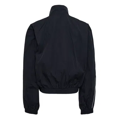 Bonbom Asymmetric Double-tuck Windbreaker In Black