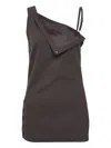 Bonbom Asymmetric Sleeveless Top In Black