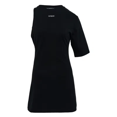 Bonbom Back Cutout Jersey Mini Dress In Black