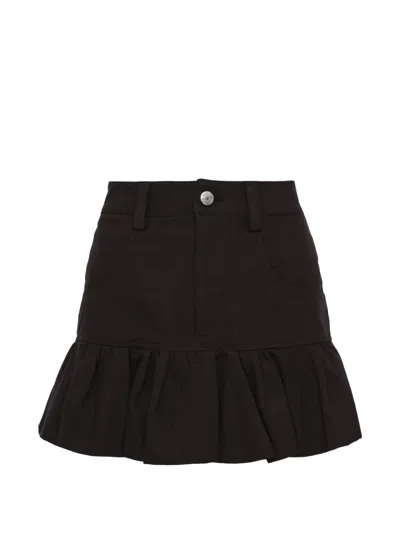 Bonbom Bubble Mini Skirt In Black