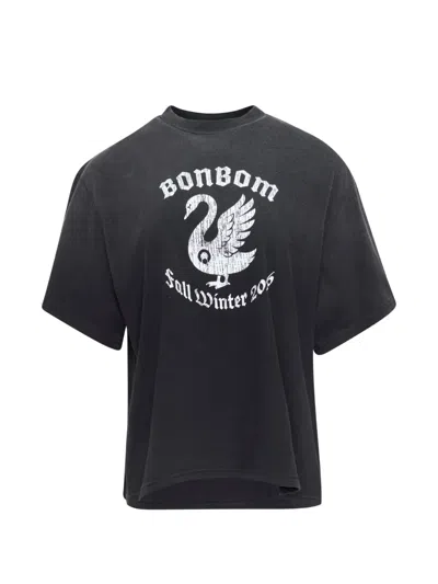Bonbom Crew-neck T-shirt In Black
