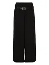 Bonbom Detachable Logo-belt Trousers In Black