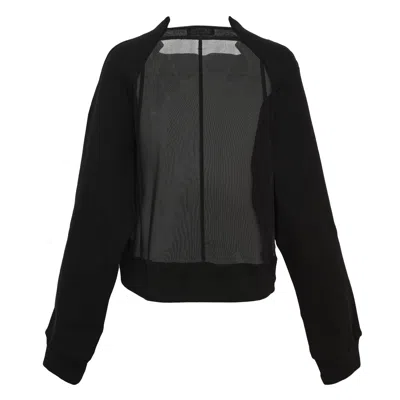 Bonbom Detachable Logo Tag Chest Pocket Top In Black