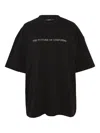 Bonbom Front Typo & Back Post-it T-shirt In Black