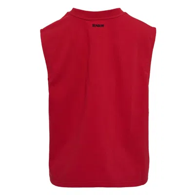 Bonbom Lingerie Strap Sleeveless Tee In Red