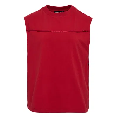 Bonbom Lingerie Strap Sleeveless Tee In Red