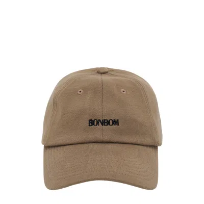 Bonbom Logo Embroided Ball Cap In Brown