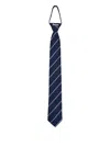 Bonbom Logo-plaque Striped Tie In Blue