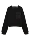 Bonbom Panelled Sweatshirt In Black