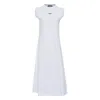 Bonbom Pulled Shoulder Maxi Dress In White